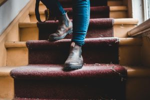 Clean Carpeted Stairs