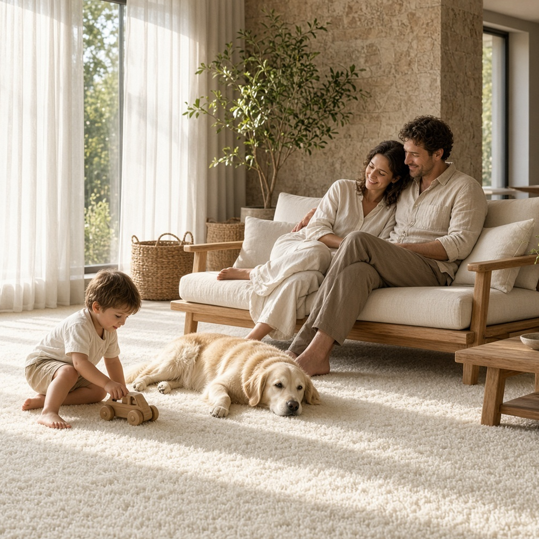 Environmentally friendly carpet cleaning products used by Sublime Cleaning