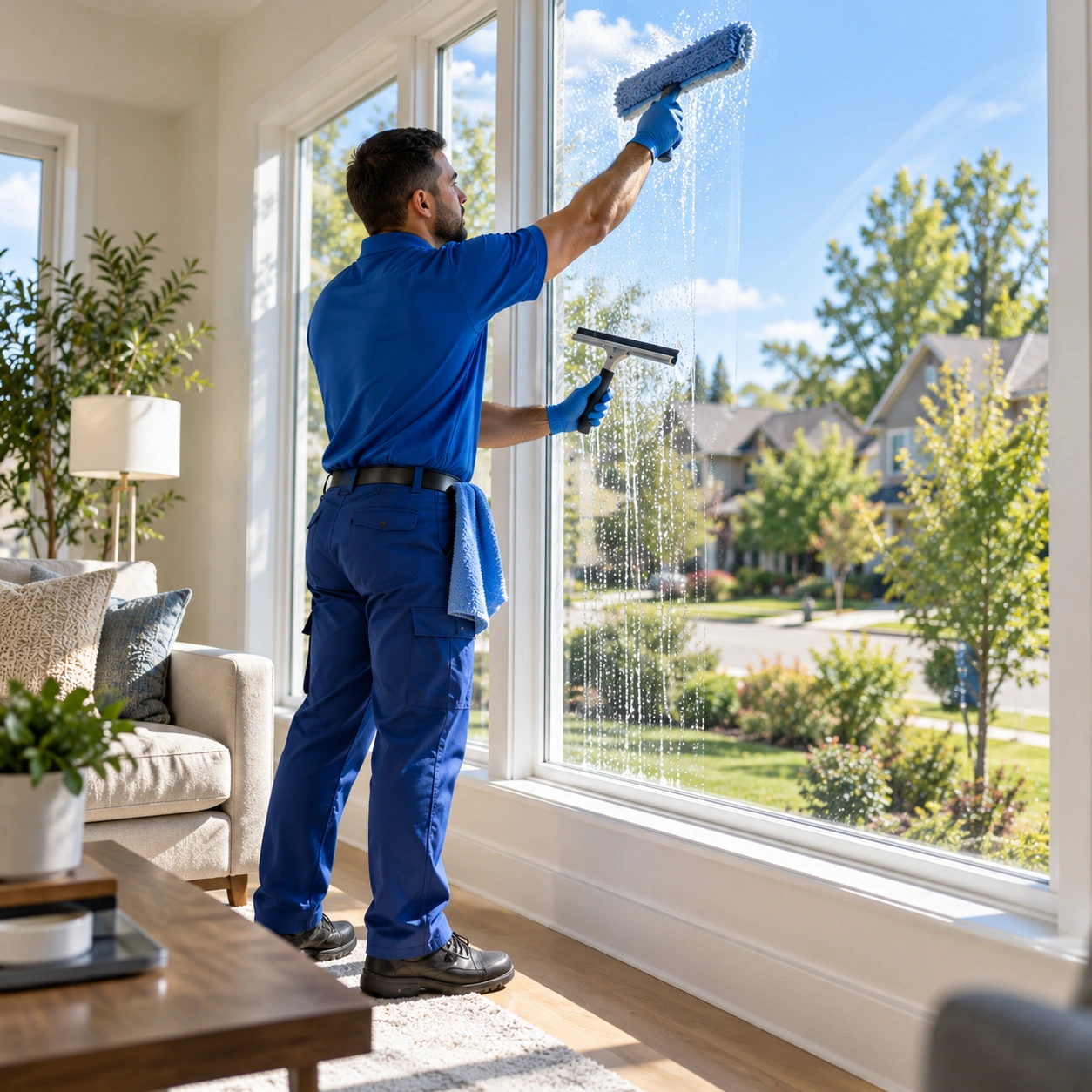 Property with clean, streak-free windows